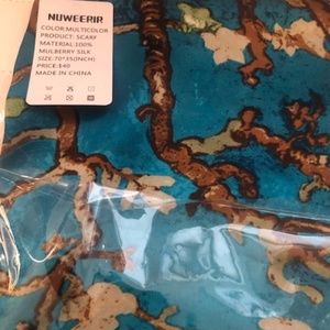 Multi Color 100% Silk Scarf